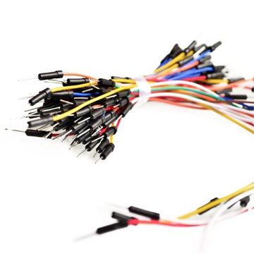 Foto de Cables de conexión para protoboard, 65uds