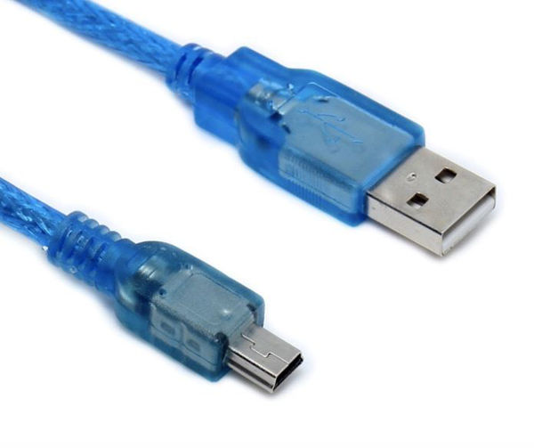 Cable USB a miniUSB 30cm, para Arduino Nano
