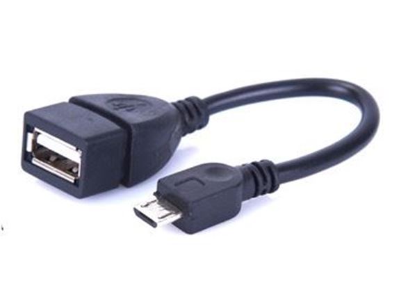 Cable microUSB macho - USB hembra