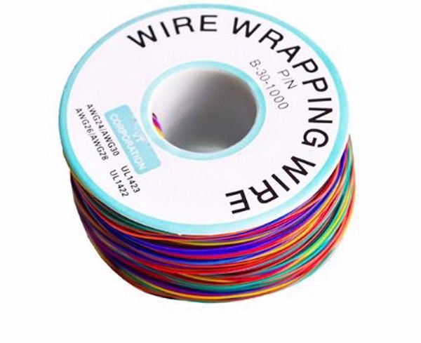 Cable 8 colores AWG30 de Silicona, 280mts